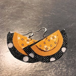 Handmade fabric earrings